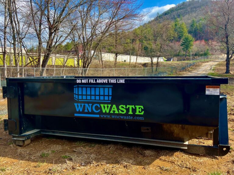 10 Yard Dumpster Outside in the Mountains